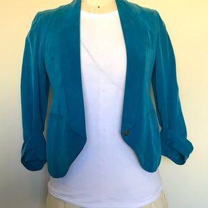 Anthropology Cartonnier blue cropped blazer